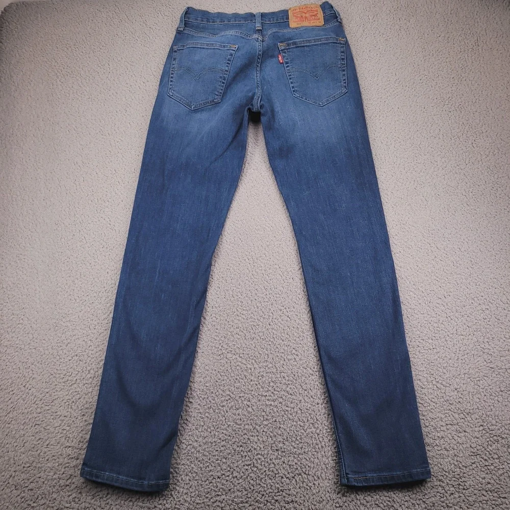 LEVIS 511 Jeans Mens Size 30x32 Slim Leg Medium Wash Blue Stretch Denim